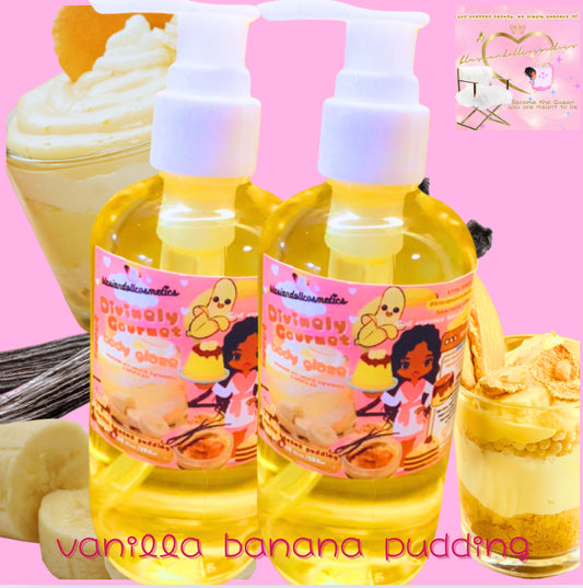 Southern Banana Pudding 🍌🍌Body Glaze 8.5 fl.oz ♡ Glaçage corps pudding banane 250ml