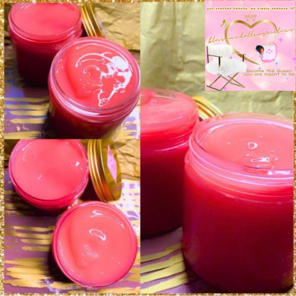 Raspberry sauce lipgloss, premixed lipgloss base,8oz ♡ base de lipgloss teinte coulis de framboise 200ml