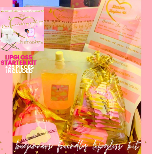 Beginners friendly lipgloss starter kit + instructions ♡ Kit démarrage business lipgloss+notice