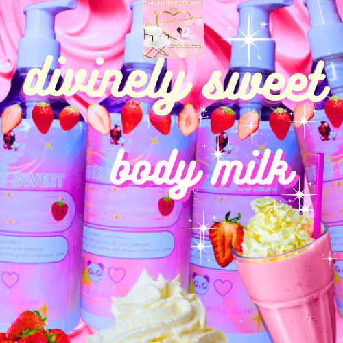 Divinely Sweet Strawberry chantilly 🍓Body Milk ♡ Lait corporel hydratant chantilly fraise 🍓